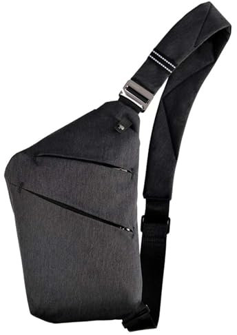 VADOOAnti Theft Sling Bag, Mens Travel Bag, Crossbody Shoulder Bags Slim Multi-Pocket Chest Daypack holiday essentials for Travel Outdoor