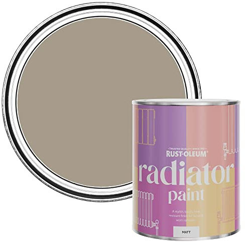 Rust-Oleum Beige Heat Resistant Radiator Paint in Matt Finish - Silver Sage 750ml (SHDRCT1191)