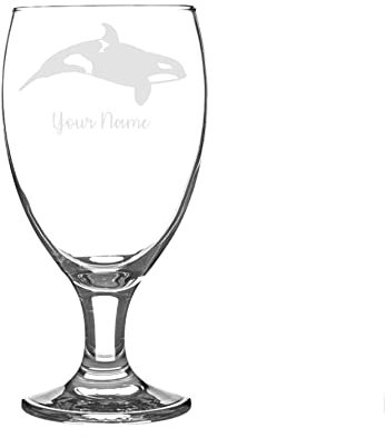 Personalised Killer Whale Orca Craft Beer Snifter Glass Animal Gift for Him for Her