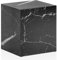 FineBuy Couchtisch MONOBLOC 40x40x45 cm Hochglanz mit Marmor Optik, Wohnzimmertisch Cube Quadratisch, Design Sofatisch, Lounge Beistelltisch Würfel-Form