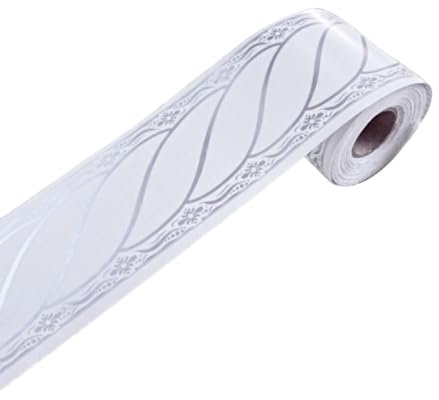 siduytin Frise de Papier Peint Respirante, Facile à appliquer, Bordure de Papier Peint Auto-adhésive en PVC Durable, imperméable, comme indiqué 5013