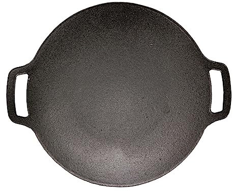 VICASKY Plancha de hierro fundido, parrilla versátil para exteriores, barbacoa de inducción de camping