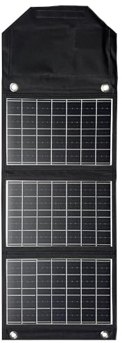 Caricabatterie a pannello solare pieghevole 45W con telefono USB-C e USB-A, alimentazione, uscita tablet QC3.0 - campeggio, passeggiata, zaino impermeabile viaggi