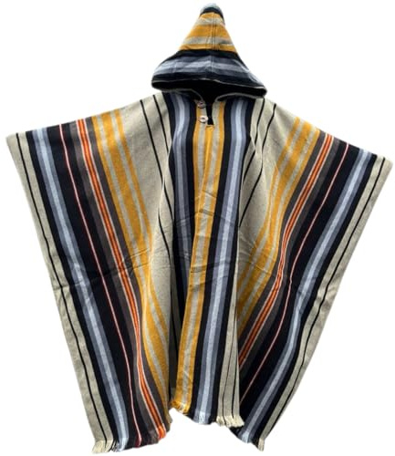 Alpaca Wool Poncho with Classic Western Cowboy Style Handmade in Ecuador Premium Alpaca Wool Warm Soft Alpaca Serape Shawl for Cold Weather Outdoor Wear