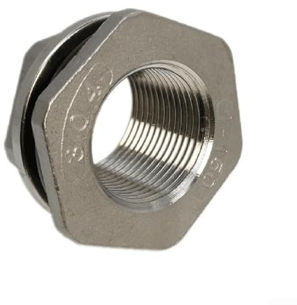 Bulevisiter Raccord de réservoir de cloison sans soudure en acier inoxydable 304 pour équipement de bière maison avec filetage interne femelle de 5,1 cm et 1,9 cm, pour une installation et un retrait