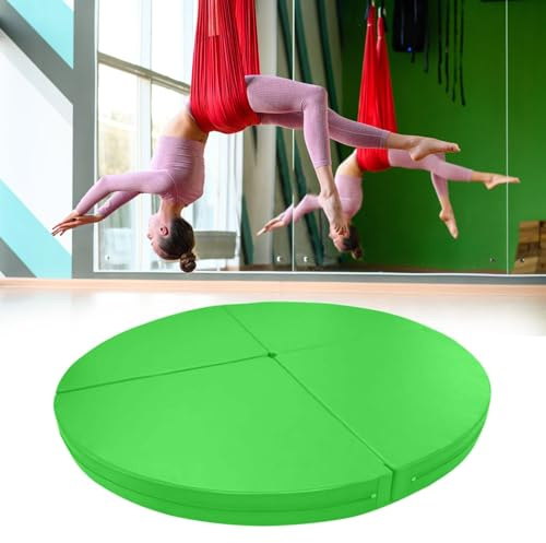 Pole Dance matta, tjock matta för air yoga och pole dans, vikbart halkfritt skydd för danspole, 150 cm x 3 cm (59 tum x 1,2 tum) tjock, perfekt för Exer