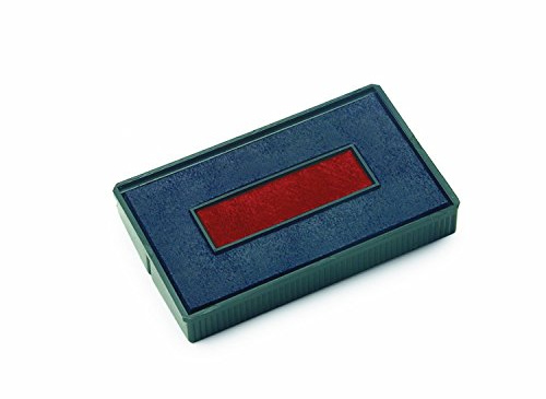 COLOP E/200/2 Blue/Red Replacement Ink Pads - Pack of 2 | 107113 | 2 Colour Blue & Red | Stamp Pads to fit COLOP S260, S260/L1, S260/L2, S260/L3, & S260 DIY Stamp Kit