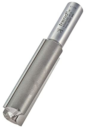 Trend Professional Two Flute Router Cutter Bit, 1/2 Inch Shank, 19.1mm Cut Diameter & 63mm Cut Length, Tungsten Carbide Tipped, 4/52X1/2TC