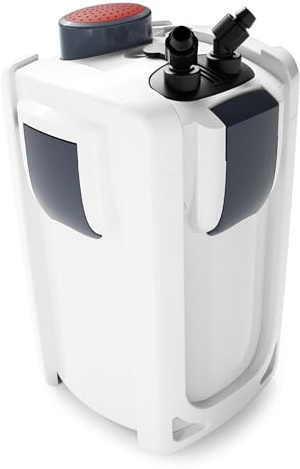 SunSun HW-703B Filtre extérieur pour Aquarium, débit 1400 l/h, 9 W UVC et 3 Étapes de Filtration, Matériaux et Pompe, Filtre Externe