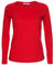 Missloved ® Ladies Womens Plain Long Sleeve Round Neck Top, S/M to fit UK 8 - 10, Red