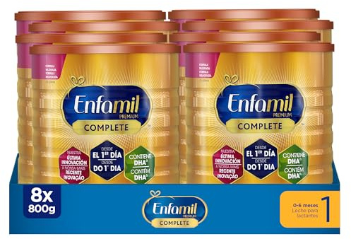 Enfamil Complete 1 - Leche Infantil Para Lactantes De 0 A 6 Meses De Edad, Fórmula Para Bebés Recién Nacidos - Pack De Latas X 00 Gr, 8 Unidad