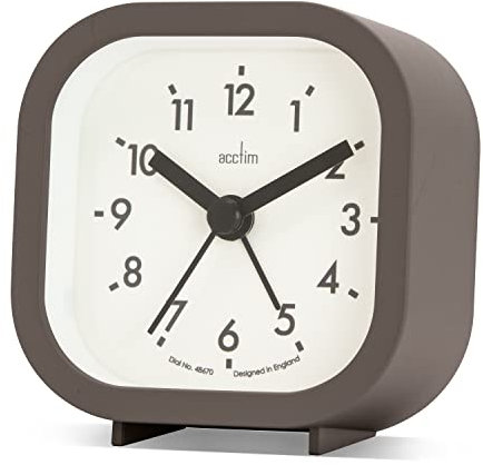 Acctim Robyn Mini Bedside Alarm Clock Grey