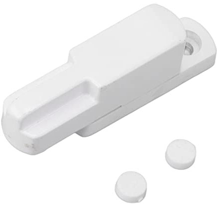 Chiusura a Scatto per Finestra Serratura a Battente in Lega di Alluminio Antifurto Tipo T Sostituzione Universale del Custode della Serratura di Sicurezza a Prova di Bambino per (Bianco)