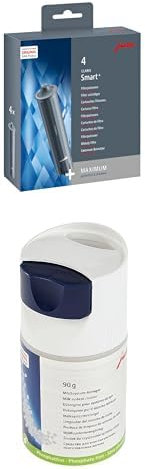 JURA original - CLARIS Smart+ Filterpatrone mit automatischer Filtererkennung - 4er-Pack + Mini-Tabs zur Milchsystem-Reinigung für 30 Reinigungen - TÜV-zertifizierte Hygiene - 90 g Dosiersystem