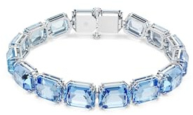 Swarovski Bracelet Millenia, Taille octogonale, Dégradé de couleur, Bleu, Métal rhodié