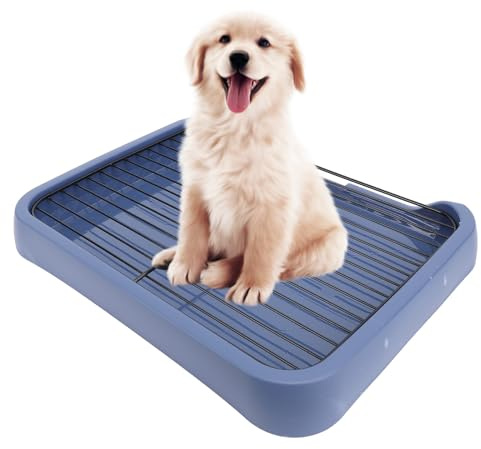 SENECESLI Toilette per Addestramento Vasino, Vasino per Addestramento in Rete per Cuccioli e Cani di Piccola e Media Taglia, Vasino per Cani Rimovibile, Porta Assorbente per pipì per