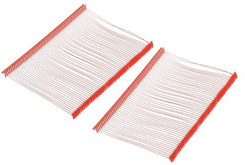sourcing map 5000 pezzi di fissaggio standard per pistola etichettatrice, 7,6 cm, etichette rosse per abbigliamento, ricariche di plastica, accessori per etichette in tessuto, puntine per