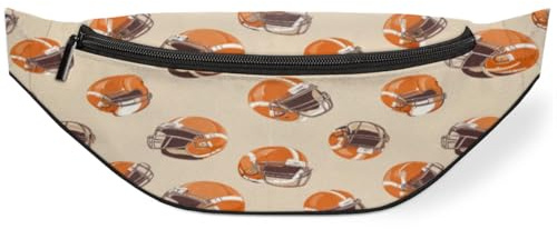 Riñonera para cascos de fútbol americano para mujeres, hombres, niños, niñas, niños, riñoneras, riñoneras, bolsa de cinturón para viajes, deportes, correr, color, M, Organizador de bolsas