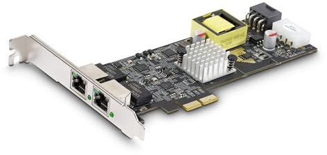 StarTech.com Carte Réseau PCIe à 1 Port 2,5 Gbps NBASE-T, Intel I225-V, Carte Ethernet MultiGigabit, Carte LAN Serveur PCIe