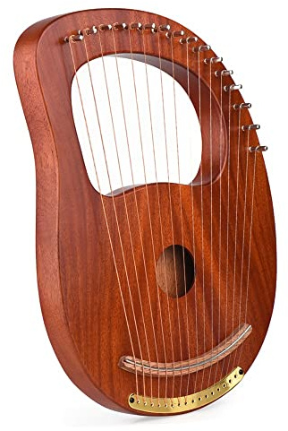 Harpa， 16-strängad trälyraharpa resonanslåda stränginstrument och stämhammare harpa lyra lyraharpa