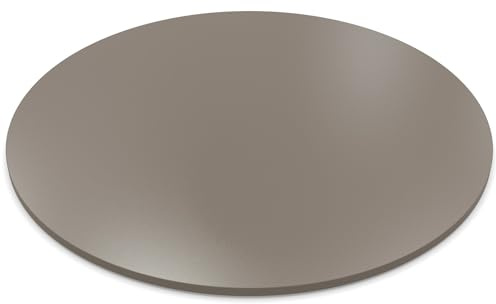 AUPROTEC Plateau de table rond 19 mm Ø 700 mm Congo Panneau en bois mélaminé Panneau de particules avec chant ABS Sélection : 70 cm