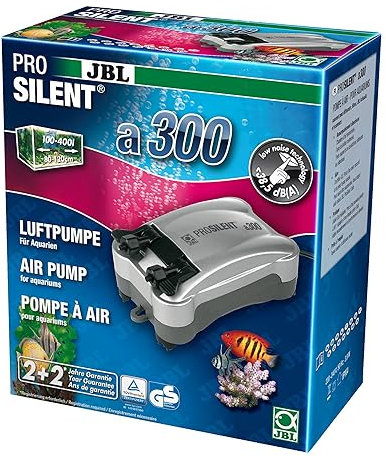 JBL 6054300 ProSilent a300 Luftpumpe für Süß- und Meerwasseraquarien von 100 - 400 L