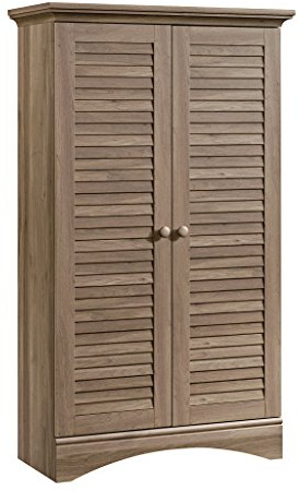 Sauder Harbor View Storage Cabinet/ Pantry Cabinet, Salt Oak finish