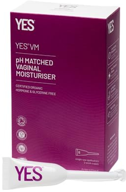 YES® VM Vaginales Feuchtigkeitsgel | Auf Wasserbasis | Langanhaltend und schnell wirkend bei Scheidentrockenheit | Bio-zertifiziert | Natürliche Gel Feuchtcreme | pH-angepasst (6 x 5ml Applikatoren)