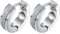TRINITIX Diamantenstaub Elegante Design Magnet Energie Creolen Silber medizinischer Edelstahl nickelfrei allergiefrei Magnetix Vintage Fashion Magnetschmuck -4you # 1406P TRX Ø 14 mm
