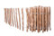 Sevico Staketenzaun imprägniert Haselnuss Holzzaun Haselnussholz Zaunlatte Rollzaun Kastanienzaun Gartenzaun 70 cm x 5m, Lattenabstand: 3-4 cm