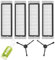 4 Stück Hepa-Filter Kompatibel mit Xiaomi Roborock S6 S5 MAX S6 Pure S6 MaxV S60 S65 S5 S50 S55 E25 E35 Roboter,2 Seitenbürsten Ersatzteile Zubehör Kompatibel mit Roborock Staubsauger
