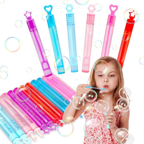 Burbujas de Jabon Niños 48 Piezas Pompas de Jabón 4.5ml Mini Pompas de Jabón para Niños, Pomperos para Niños Cumpleaños para Cumpleaños Infantiles, Bodas, Juguetes para Exteriores