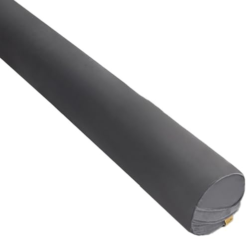 Odaima Round Cylinder Body Pillow Long for Adults, Cylinder Bolster Pillow Velvet Soft Comfortable Round Cervical Roll,Removable Cover，for Bed，Back And Legs,Sof(Grey,150x20cm)