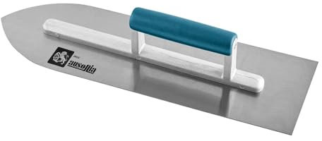 AUSONIA - Bodenlegerkelle Akute Venezianische Glättekelle spitz Reibebrett spitz traufel mit Blatt 400 mm