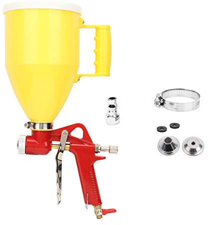 Spray Gun, 3L 1/4in Plastic Hopper Air Spray Gun, Wall Painting Sprayer Home Decoration Tool 4/6/8mm for Home Decoration, Construction Site, DIY Creation