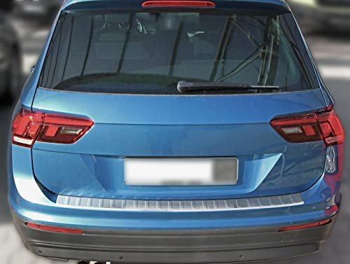 Ladekantenschutz Edelstahl MATT kompatibel für VW TIGUAN II und ALLSPACE | ab 2016 | | mit Abkantung | premium Qualität von RECAMBO