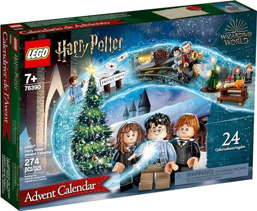 LEGO 76390 Harry Potter Adventskalender 2023 - Spielzeugset mit 6 Minifiguren und Spielbrett - für Kinder ab 7 Jahren