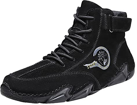 Stivali Uomo Scarpe Uomo estive Bianche Scarpe Uomo Tela estive Stivali Gomma Uomo 2023 Sneakers Nere Uomo A-Nero 28.99