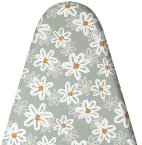 LEEWEITAS Ironing Board Covers 110x30cm, Ironing board cover top 100% cotton heat resistant, Easy to install adjustable size (Sunflower, 110x30cm)
