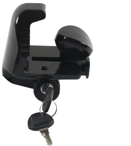 Serratura di sicurezza per rimorchio con sistema a chiave, compatibile con 1 7/8, 2 e 2 5/16 per un uso affidabile (nero)