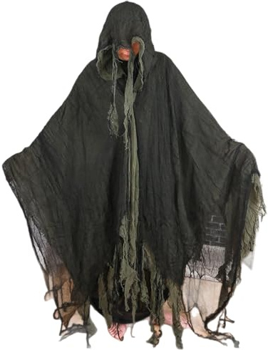 Générique Kappa med huva - Halloween-häxkappa, spökrock för vampyr och vuxna, för dagliga resor, hem, möte, karneval, fester, semester, maskerad
