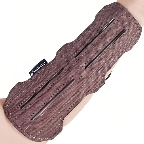 Jimtoiny Upgraded Archery Arm Guard, Adjustable & Ambidextrous, Protects Forearm Against String Slap & Bruises, for Practice & Hunting, Men & Women