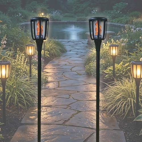 BOLD Julian LED solspett flamma 2 stycken (1600–1800K, IP44 stänksäker, 8 timmars livslängd, 6 timmars solladdningstid, 1 x på/av-brytare) – mattsvart