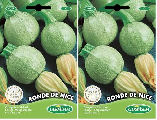 Germisem Ronde de Nice Semillas de Calabacín 3 g, EC4017 (Paquete de 2)