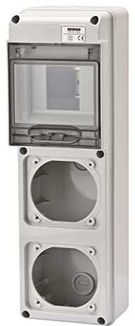 Gewiss 68 q-DIN - Cuadro distribución q-DIN 5 módulos 1 Frontal Base/s 16a ip65