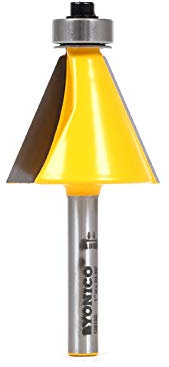 Fresa per smussatura per smussare - 22,5 gradi - 1/4 di codolo