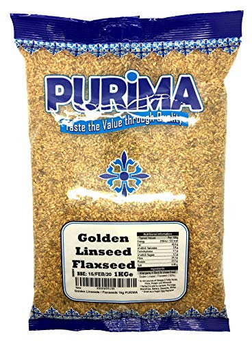 Golden Linseeds 1Kg - 1 kg Flaxseed Yellow whole raw Flax Seeds linseed unmilled Bulk (Packaging May Vary) PURIMA