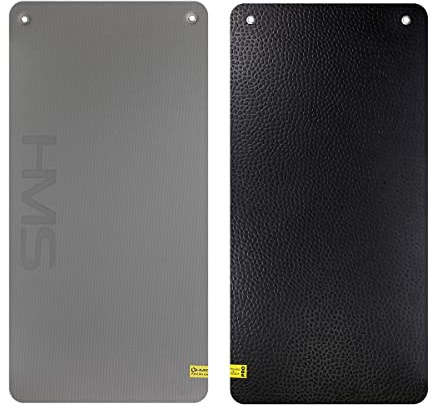 HMS Premium Fitnessmatte 120×60×2 cm – Extra Dick 20 mm | Rutschfest & Gelenkschonend | Trainingsmatte mit Praktischen Ösen zum Aufhängen | Ideal für Yoga, Pilates, Workout & Home Gym