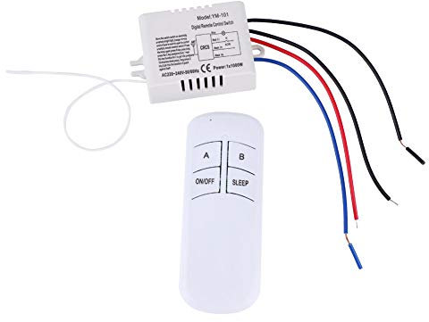 Interruptor de control remoto inalámbrico Lámpara Luz Interruptor de control digital Receptor Transmisor 220V