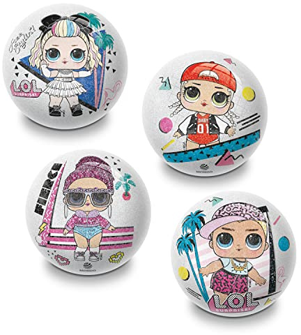 Mondo Glitter Ball Lol Surprise 8001011056415 Boules anti-stress, caoutchouc, multicolore, diamètre 100 mm